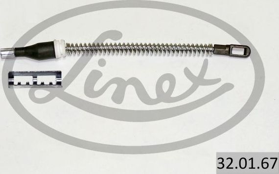 Трос ручника (тросик ручного тормоза) Linex. Артикул 32.01.67