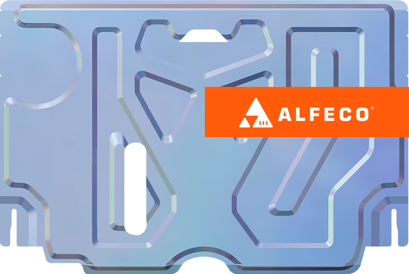 Защита алюминиевая Alfeco для картера и КПП Toyota Camry 50, 55 (V50, V55, XV50, XV55) XV50 2011-2018. Артикул ALF.24.600al