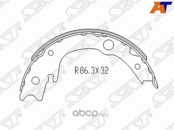 Колодки ручника TOYOTA WISHCALDINAIST LR компл (SAT). Артикул ST4654020080