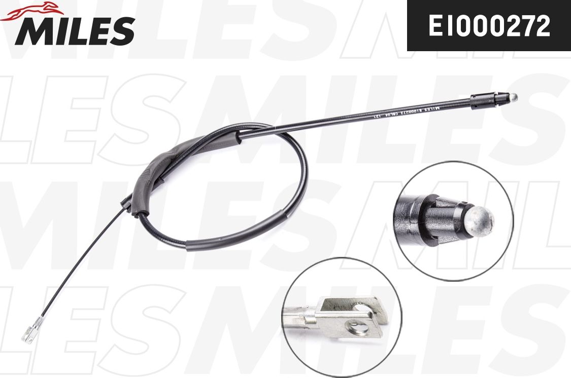 Трос ручника (тросик ручного тормоза) Miles. Артикул EI000272