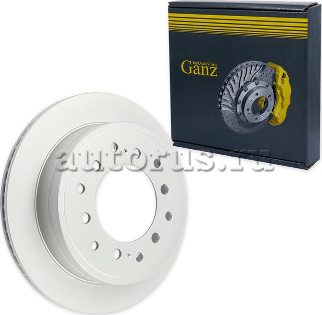 Диск тормозной задний с покрытием (Ganz). Артикул GIJ06064
