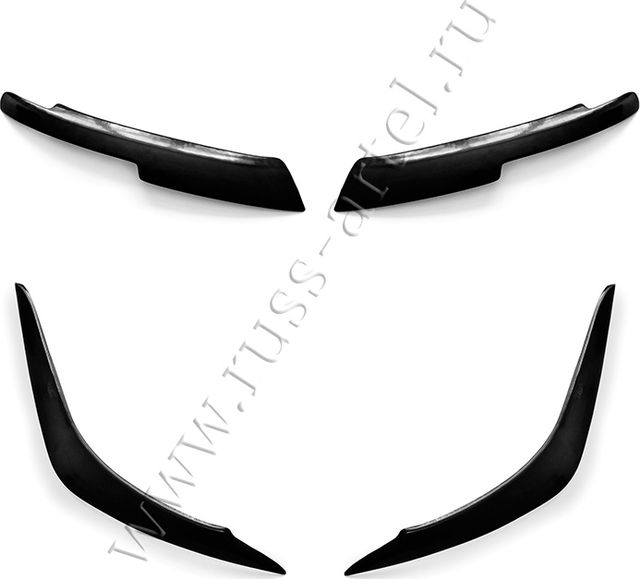 Тюнинг комплект №1 Русская Артель (накладки на передние фары и задние фонари) для Renault Logan II 2013-2018 дорестайлинг. Артикул TKR-191800