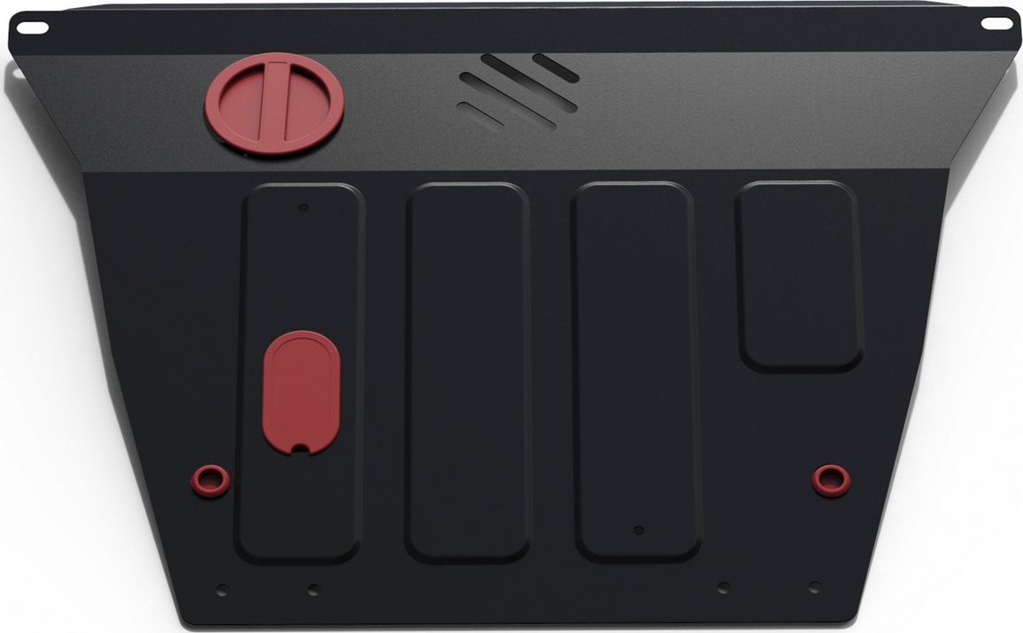 Защита АвтоБРОНЯ для картера и КПП Kia Picanto I рестайлинг 2007-2011. Артикул 111.02804.2