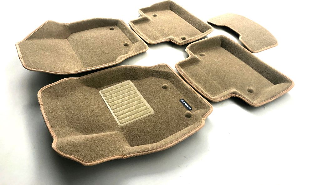 Коврики текстильные Euromat 3D Business для салона Volvo S80 2006-2016 БЕЖЕВЫЕ. Артикул EMC3D-005507T