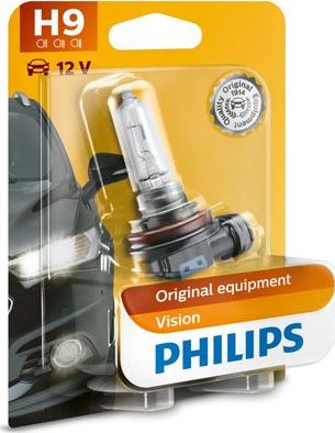 H9 12V-65W (PGJ19-5)  (блистер 1шт.) Philips. Артикул 12361B1