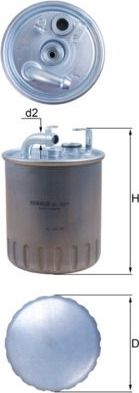 Топливный фильтр Mahle-Knecht. Артикул KL 100/1