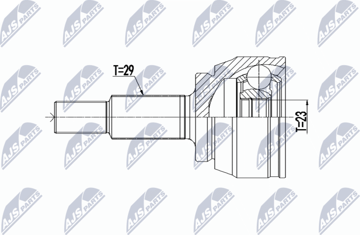 Шрус внутренний (граната) NTY. Артикул NPZ-RE-063