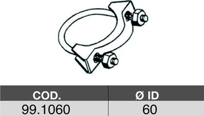 Труба соединительная Asso для Citroen C5 I 2001-2008. Артикул 99.1060