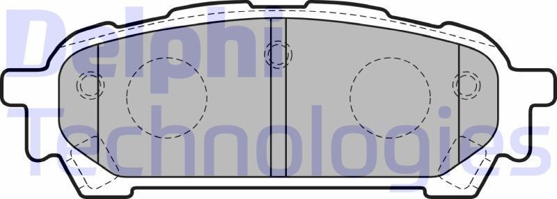 Тормозные колодки Delphi (органический). Артикул LP1822