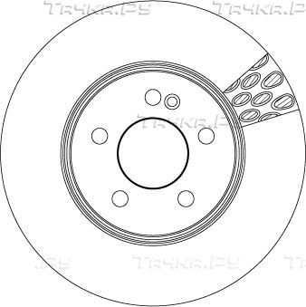Тормозной диск TRW передний для Mercedes-Benz C-Класс IV (W205, C205) 2013-2026. Артикул DF6641S