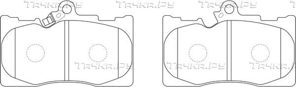 Тормозные колодки FIT передние для Toyota Mark X II 2009-2026. Артикул FP1118