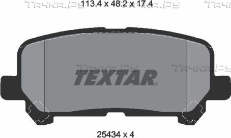 Тормозные колодки Textar. Артикул 2543403