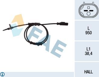 Датчик ABS FAE. Артикул 78093