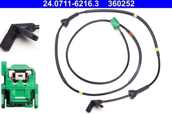 Датчик ABS ATE задний правый для Volvo XC90 I 2002-2014. Артикул 24.0711-6216.3