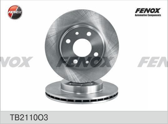 Тормозной диск Fenox передний для Lada Granta I 2011-2026. Артикул TB2110O3