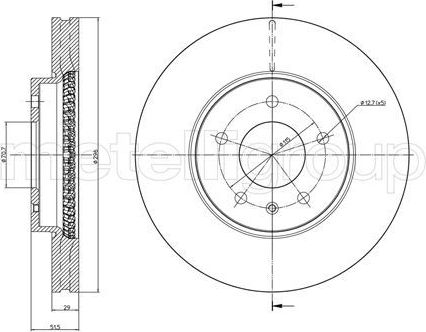 Тормозной диск Trusting. Артикул DF1231