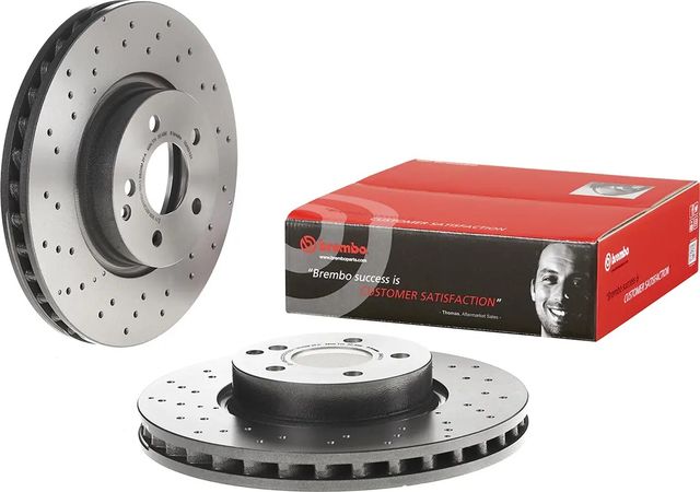 Тормозной диск Brembo UV Coated передний для Mercedes-Benz E-Класс IV (W212, S212, C207) 2009-2016. Артикул 09.A621.31