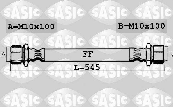 Тормозной шланг Sasic передний для Audi S3 II (8P) 2006-2013. Артикул 6606191