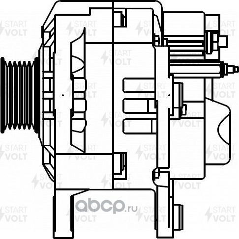 Генератор StartVOLT для SEAT Ibiza IV 2008-2015. Артикул LG 1804