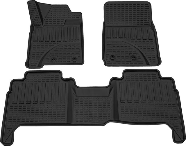 Коврики Rezkon полиуретановые для салона Toyota Land Cruiser 200 2015-2021. Артикул 0534025200