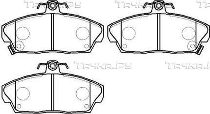 Тормозные колодки HSB передние для Rover Streetwise 2003-2005. Артикул HP9234