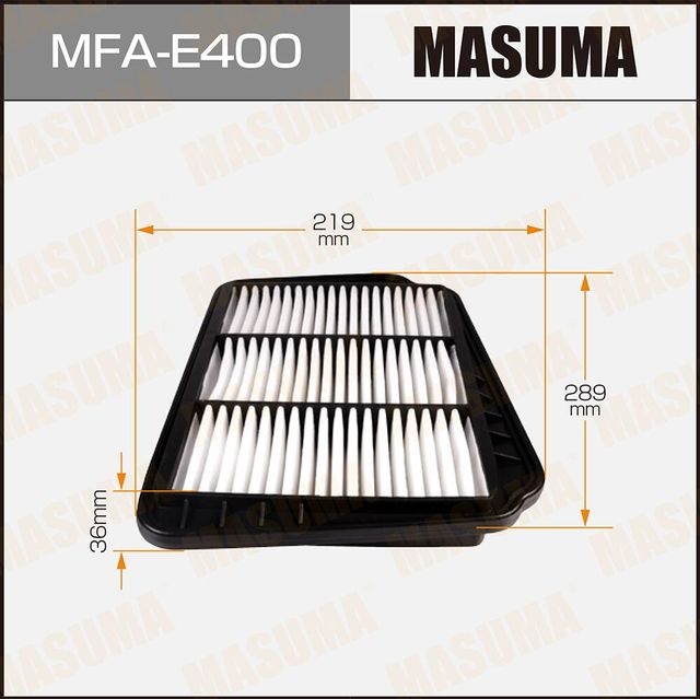 Воздушный фильтр Masuma. Артикул MFA-E400
