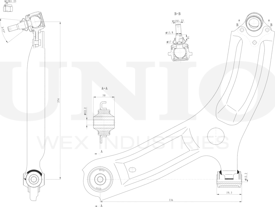 Рычаг подвески (Unio). Артикул SSP-40168