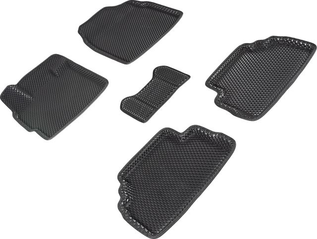 Коврики Seintex 3D EVA ромб для салона Mazda CX-7 2007-2013 ЧЕРНЫЕ. Артикул 95364