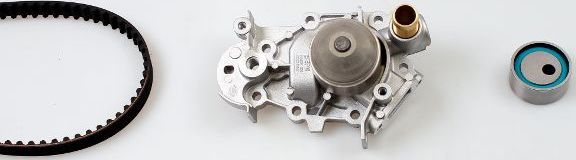 Помпа (водяной насос) с комплектом ремня ГРМ Hepu для Renault Kangoo I 1997-2009. Артикул PK09160