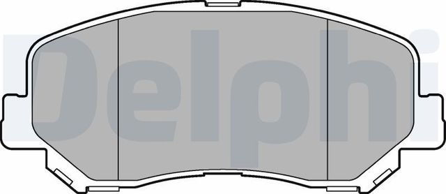 Тормозные колодки Delphi (Low-Metallic) передние для Jeep Cherokee V (KL) 2013-2026. Артикул LP3269