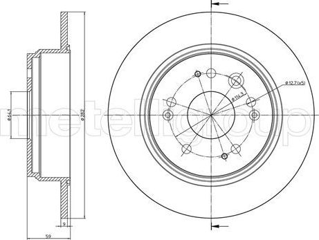 Тормозной диск Trusting. Артикул DF1109