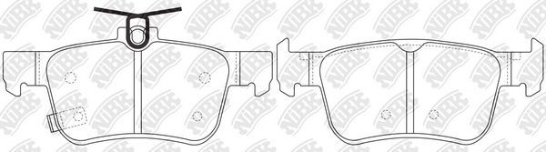 Тормозные колодки NiBK. Артикул PN8813