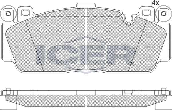 Тормозные колодки Icer. Артикул 182358