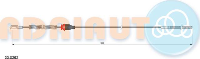 Трос ручника (тросик ручного тормоза) Adriauto задний правый для Opel Corsa B 1993-2001. Артикул 33.0262