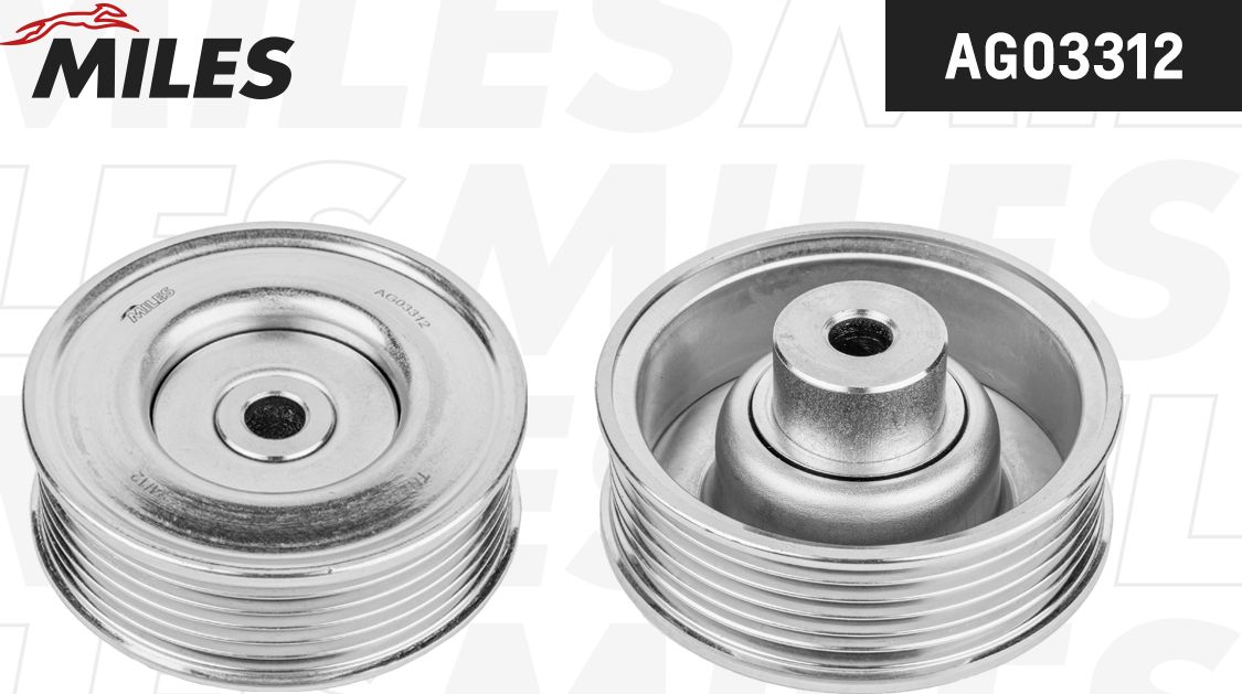 Направляющий (ведущий) ролик приводного поликлинового ремня Miles. Артикул AG03312