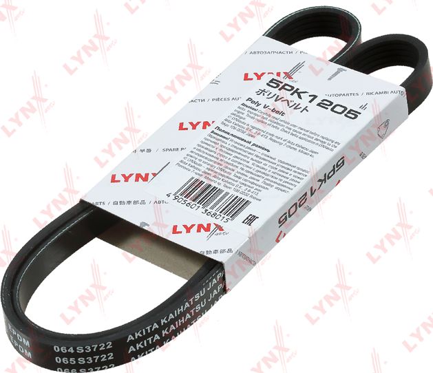 Приводной ремень поликлиновой LYNXauto. Артикул 5PK1205