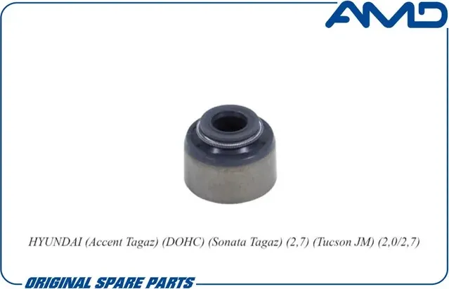 Колпачок маслосъемный HYUNDAI Accent Tagaz DOHC Sonata Tagaz 2,7 Tucson JM 2,0/2 (AMD). Артикул AMD.SVS141