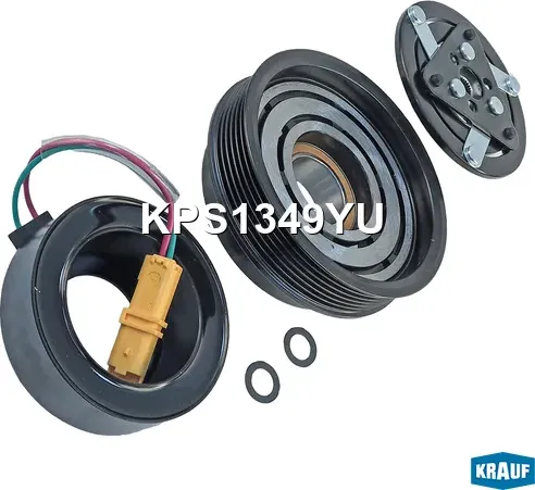 Шкив компрессора кондиционера в сборе (Krauf) Krauf. Артикул KPS1349YU