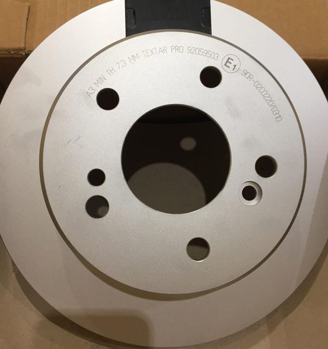 Тормозной диск Textar Pro. Артикул 92059503