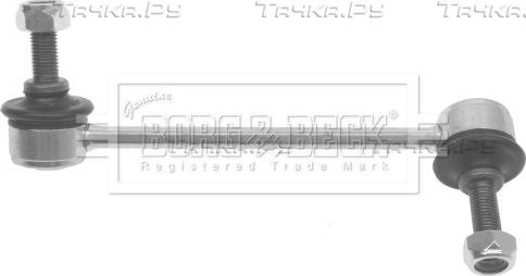 Стойка (тяга) стабилизатора Borg & Beck передняя левая для Isuzu D-Max I 2002-2012. Артикул BDL7270