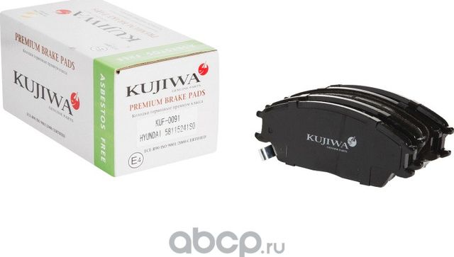 Колодки тормозные передние с пластинами KUF0091 KU (Kujiwa). Артикул KUF0091