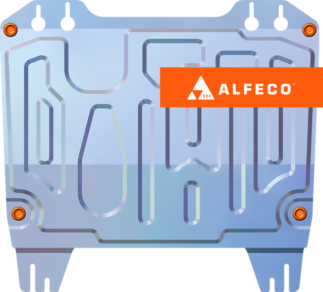 Защита алюминиевая Alfeco для картера и КПП Nissan Serena C26 2010-2016 2WD/4WD. Артикул ALF.15.480al