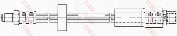 Тормозной шланг TRW. Артикул PHB601