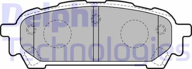 Тормозные колодки Delphi (органический). Артикул LP1822