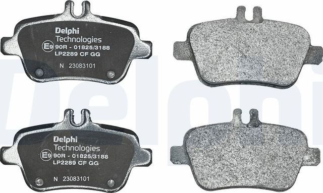 Тормозные колодки Delphi (Low-Metallic). Артикул LP2289
