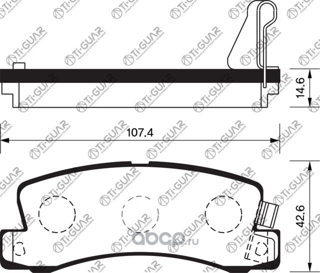 Тормозные колодки (TI-Guar). Артикул TG420C