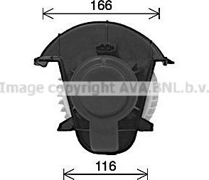 Вентилятор, мотор печки (отопителя) салона AVA для Volkswagen Amarok I 2010-2016. Артикул VN8409