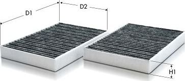 Салонный фильтр  Tecneco Filters для BMW 8 II (G14/G15/G16) 2018-2026. Артикул CK1250C-2