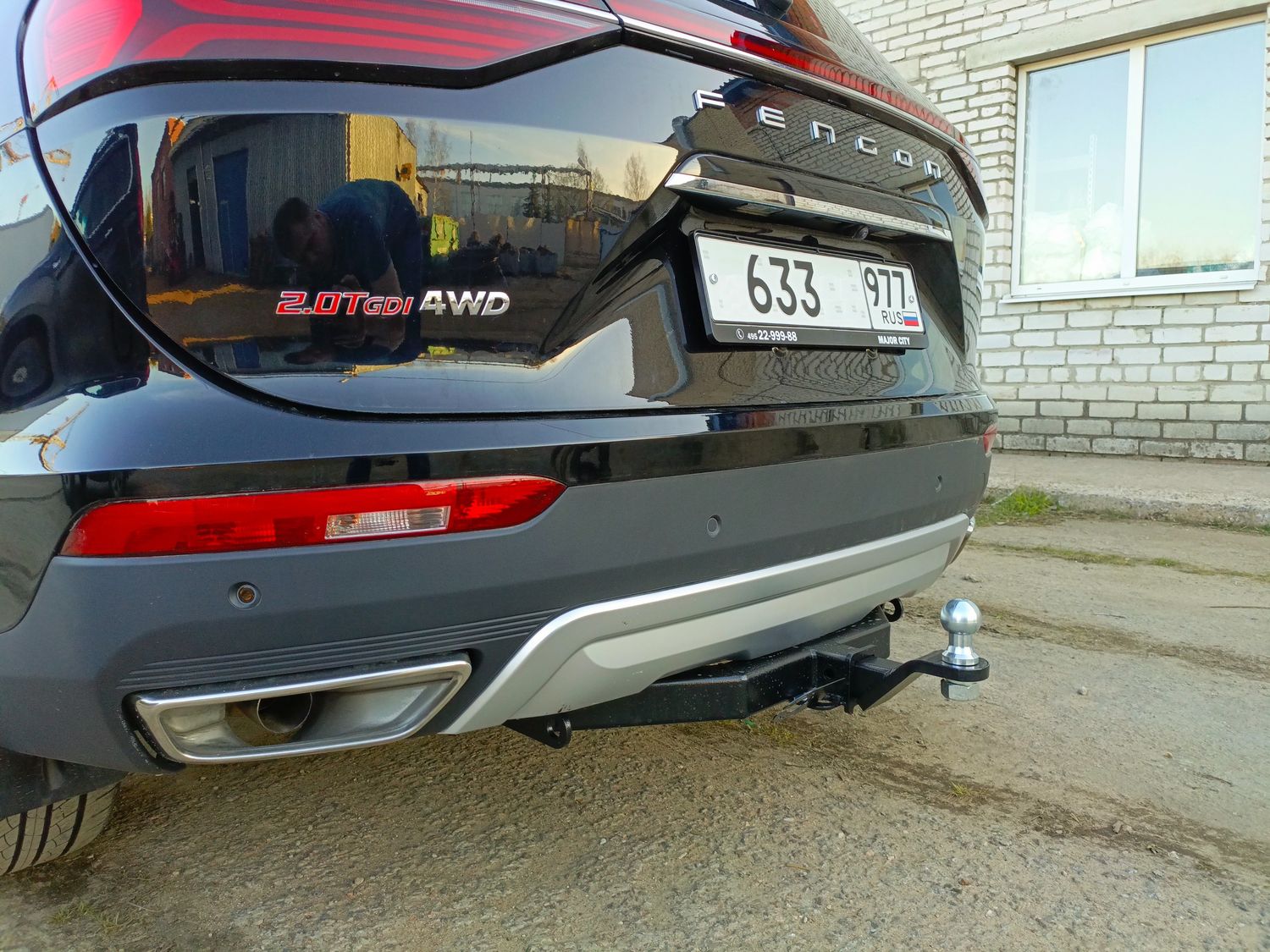 Фаркоп Bizon под американский квадрат для Dongfeng ix7 2023-2026. Артикул FA 0710-E