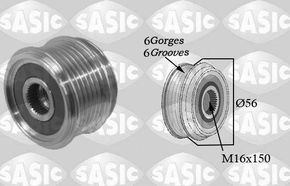 Муфта генератора обгонная Sasic для Volkswagen Golf IV 1997-2006. Артикул 1676001